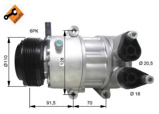NRF 32812 Compressor, air conditioning
